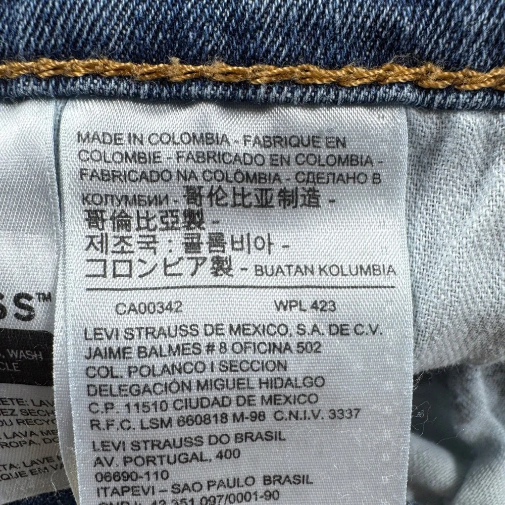 Levis Mens Jeans 559 Relaxed Straight Blue 34x32 Stretch Denim‎ Five Pocket